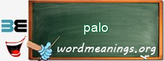 WordMeaning blackboard for palo